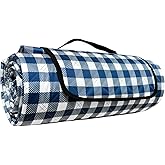 WIN&YING Waterproof Picnic Blanket, 3-Layer 80'' x 80'' Extra Large Picnic Blankets, Outdoor Blanket Foldable and Washable for Beach, Camping, Park, Grass
