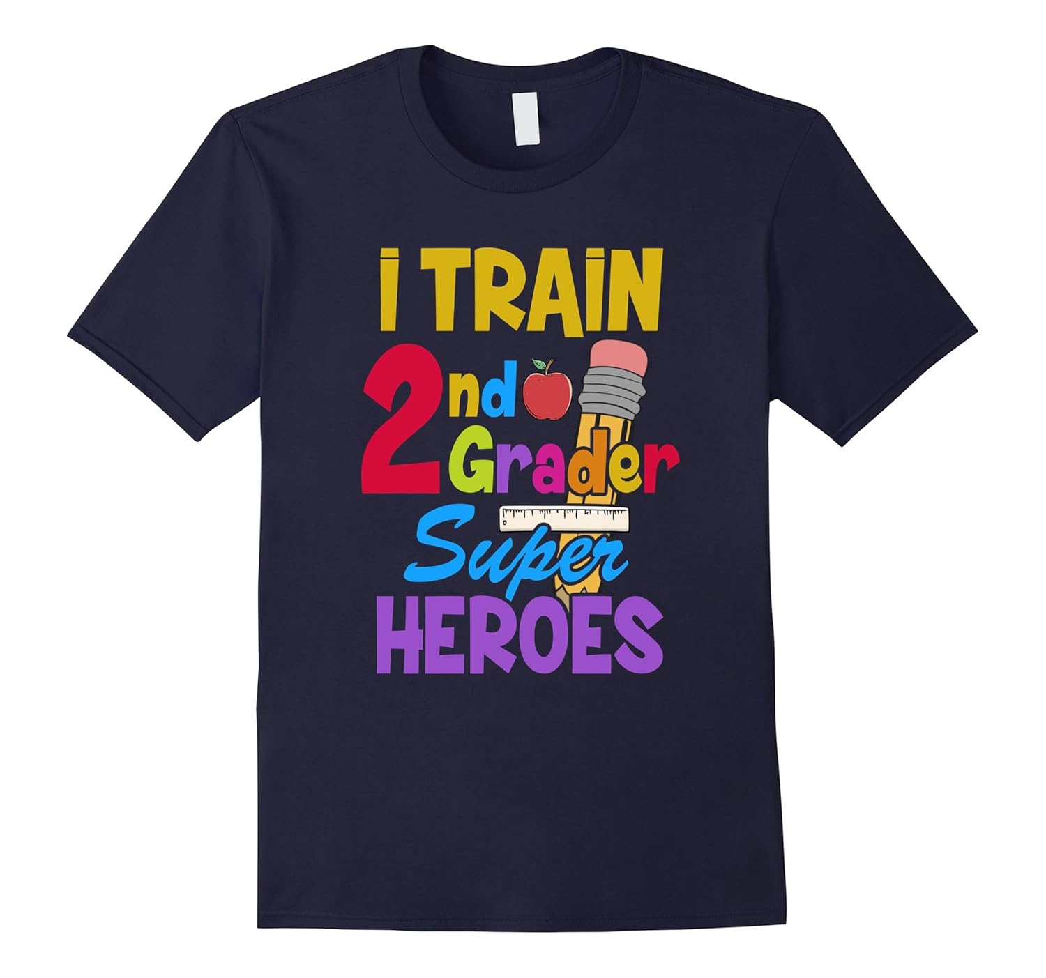 I Train 2nd Grader Superheroes T Shirt-ANZ