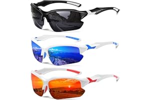 DioKiw Sports Polarized Sunglasses for Men Cycling Running Fishing UV Protection Sun Glasses Lightweight Half Frame Goggles