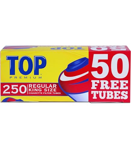 tops cigarette tubes Amazon.com: Top Regular Full Flavor Red RYO Cigarette Tubes - King Size