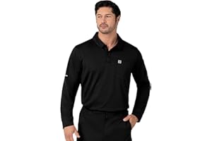 Carhartt Men's Heavyweight Long Sleeve Polo Scrub Top