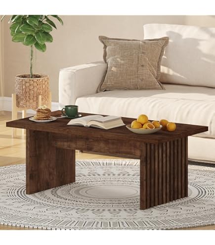 Accent Table LITTLE TREE Farmhouse Coffee Table, 47 Inches Wooden