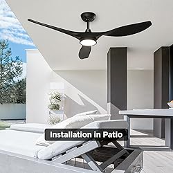Roomratv Ceiling Fans with Lights, 52 Inch Ceiling