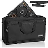 ITHWIU Padded DJ Controller Case for DDJ FLX4, DDJ SB SB3 400 RB, Hercules DJ Control Inpulse 300, L 20.5 X W 12.5 X H 2.75 inches, Black