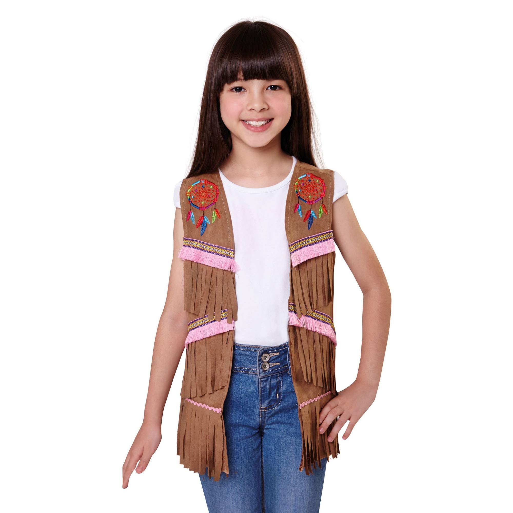 Bristol Novelty CF040 Indian Girls WaistcoaT, Small, 110 - 122 cm, Approx Age 3 -5 Years, Indian Waistcoat Girls (S)