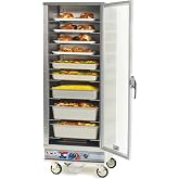 METRO C5 E-Series Hot Holding and Proofing Cabinet, 24 Pan Full Height Commercial Food Warmer, 2000W Convection Heated Cabinet with Clear Door, NSF UL, for Restaurants, Catering, Food Trucks