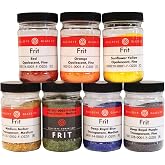 Fusible Glass Frit Assortment, 6 Colors, 90 COE - Made from Bullseye Glass