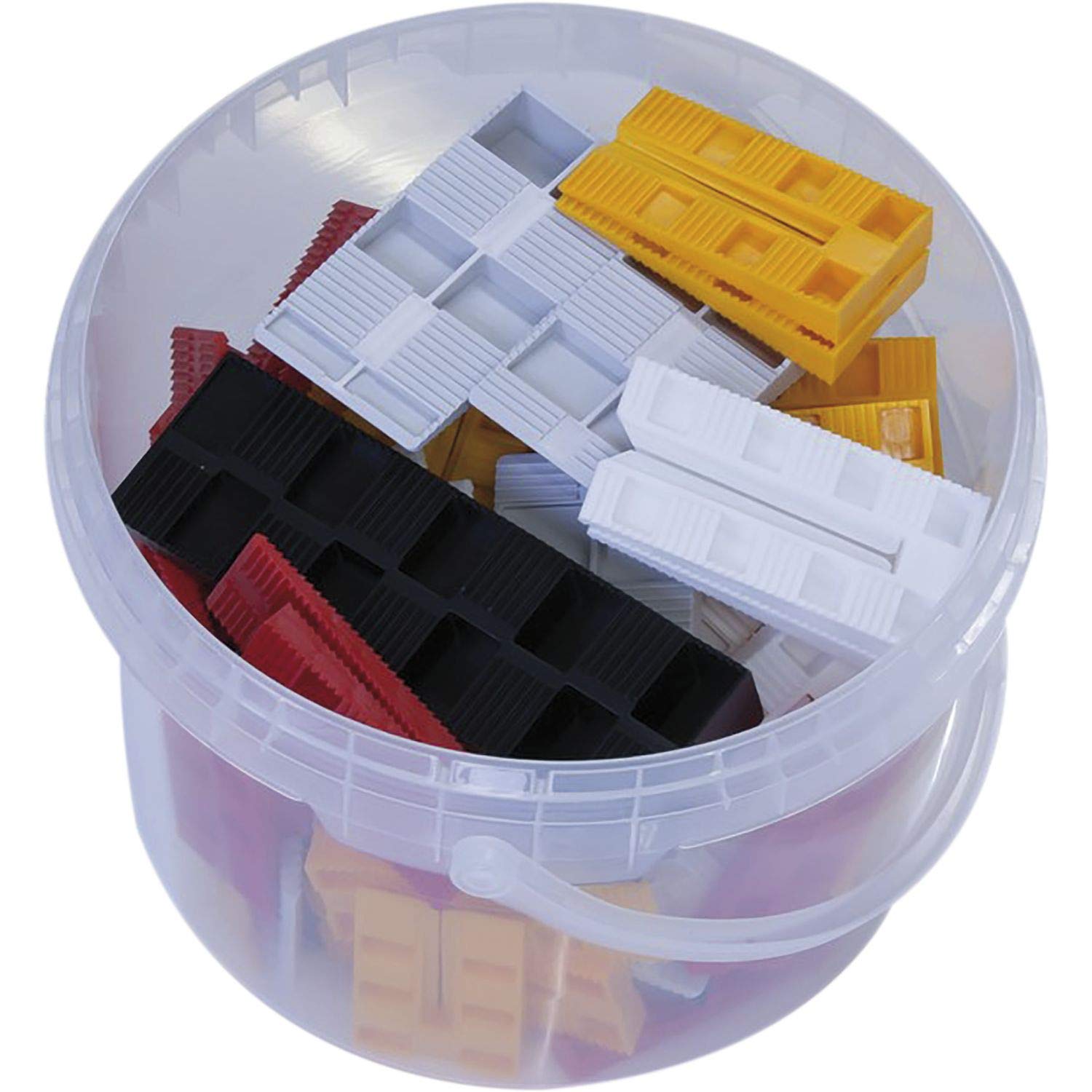 GV Montagk Ropes Plastic Set, 61 Pieces Wheel Chocks, Adjusting Wedges in 5 Different Sizes