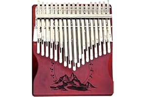 34 Key Wood Kalimba Thumb Piano With Portable Case Double-layer Keys,Gift for Adults and Beginners