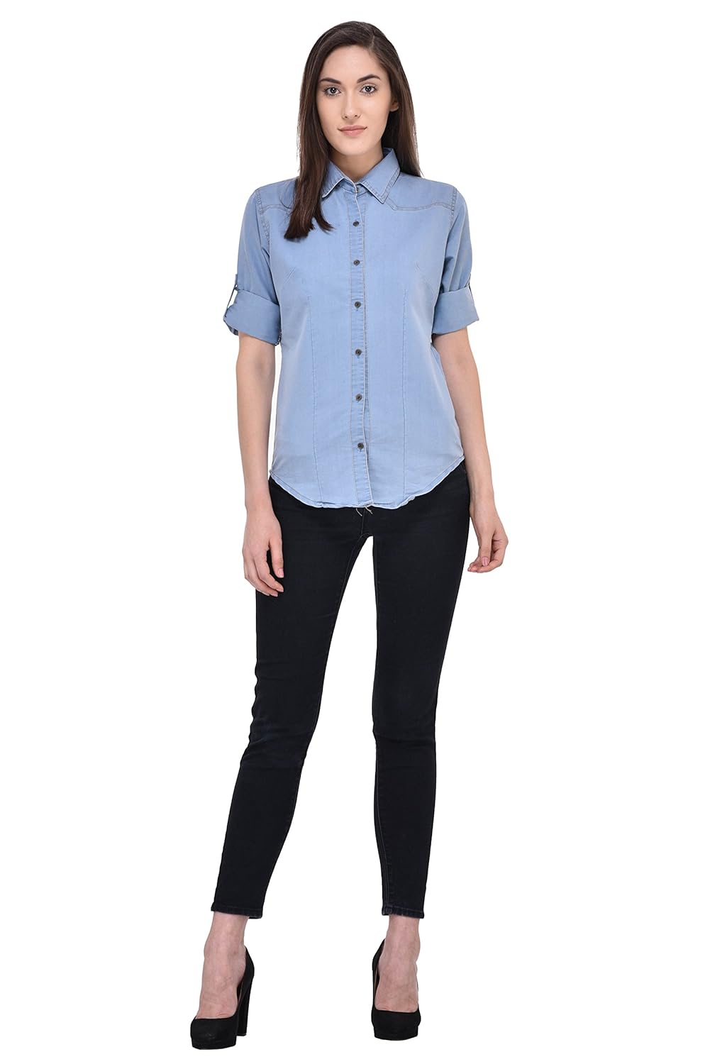 mayra women's denim shirt