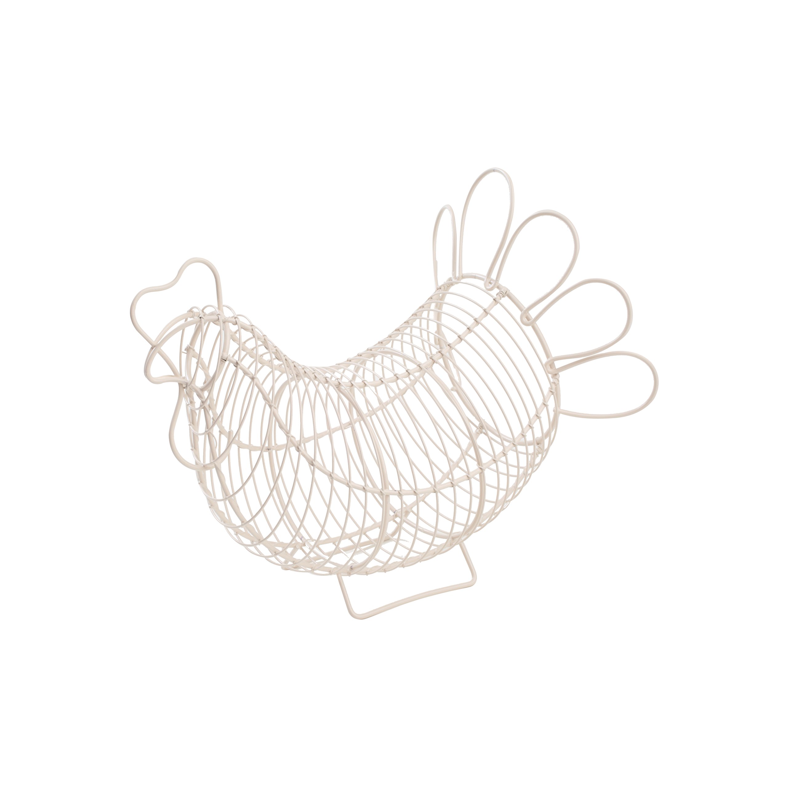 T&G Provence Wireware Small Chicken/Egg Holder, Cream, 23 x 13.5 x 20 cm, 23049