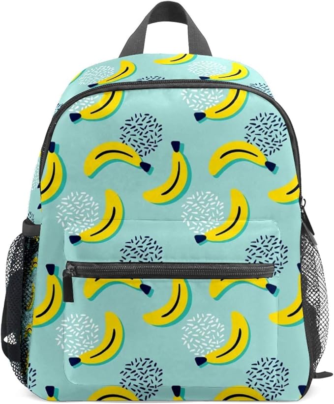 Fruit Bananas Pattern Backpack for Girl Boy Children Mini Travel Daypack Primary Preschool