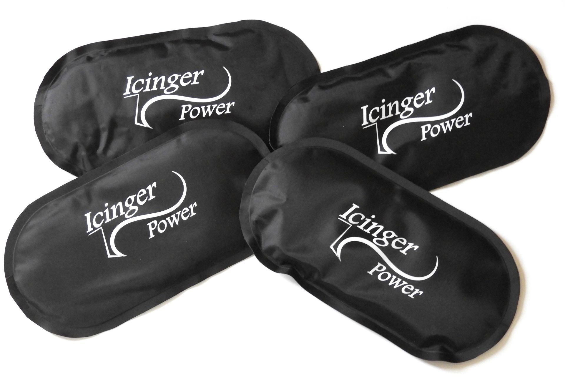 4 Large Hot Cold Gel Packs - 320g (11.3oz) - 26x13cm (10.2x5.1") - Confortable Resistant Nylon Wrapping