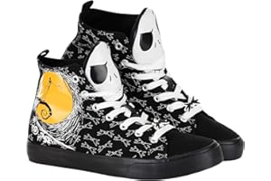 GROUND UP Adult Nightmare Before Christmas Jack Skellington Shoes | Officially Licensed Disney High Top Unisex Sneakers