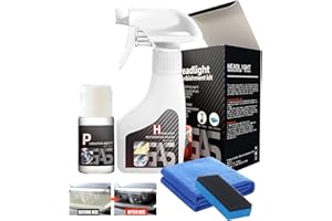 Headlight Restoration Kit, 2026 Upgrade Automotive Headlamp Restoration Fluid Kit, Multifunctional Car Headlight Polishing fo