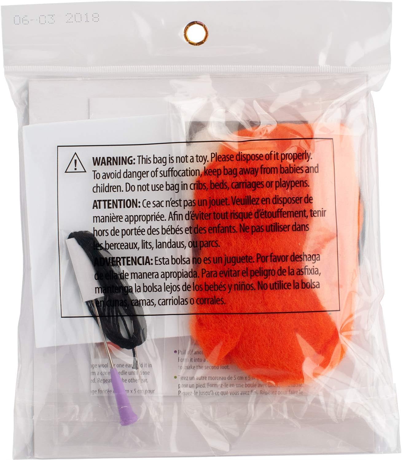 Dimensions Fox Felt Animals Needle Felting Kit, 3'' x 2.5''