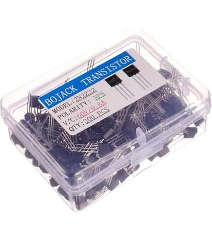 DollaTek 100 Pezzi Transistor MPS2222A NPN TO-92 - 75V 600mA, Transistor Di Potenza
