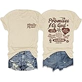 Lytiarul Christian Shirts for Women God is Good Faith Shirt Jesus Bible Verse Religious Tshirt Inspirational Graphic Tees Top