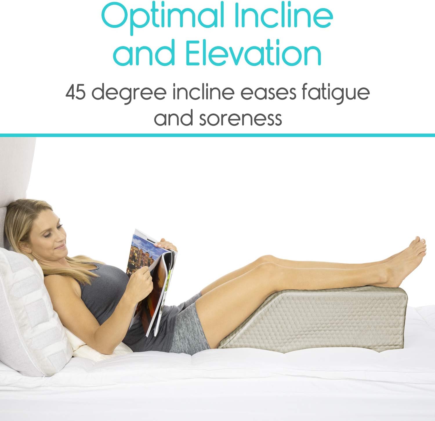 Leg Elevation Pillow Wedge Elevator Support Cushion for