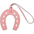 Horseshoes Keychain, Horse Shoe, Good Luck Keyring, Cowboy Keychain, Lucky Gift, Western Charm PU Leather Unique