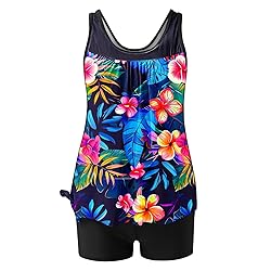 Tankini Swimsuits for Women Tummy Control Blouson