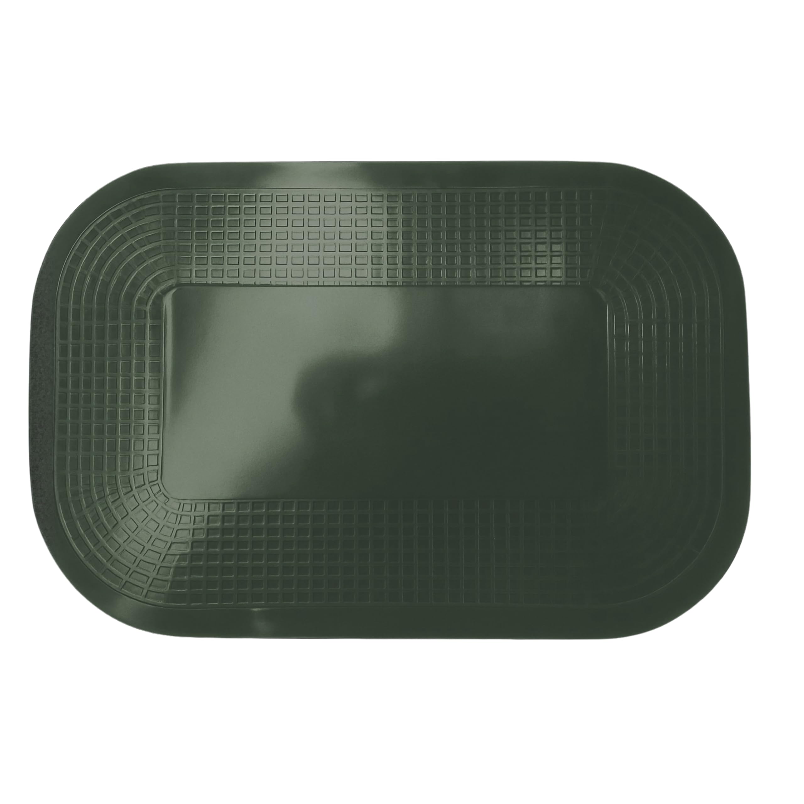 DYCEM Non Slip Rectangular Pad 35 x 25 cm, Green, Precut Adhering Pad, Grip Assistance, Non-Toxic, Prevents Objects From Sliding or Rolling, Ideal for Cups, Plates, & Eating Utensils