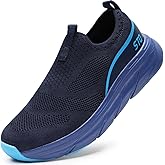 STQ Slip on Sneakers Women Walking Shoes with Arch Support Memory Foam