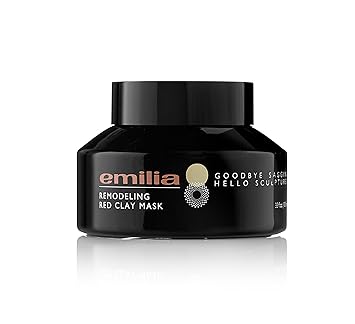 Download Amazon Com Emilia Remodeling Red Clay Mask Hypoallergenic Kaolin Mineral Sculpting Face Mask Pore Shrinking Skin Brightening Mud Mask Best Cleansing Purifying Spa Facial Mask For Mature Skin 3 3 Fl Oz Beauty PSD Mockup Templates