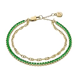 Fossil Women's Heritage D-Link Glitz Gold-Tone