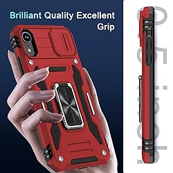 DEERLAMN for iPhone XR Case with Slide Camera