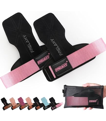 MANUEKLEAR Sangles de sport et d'haltérophilie, double sangles de levage en cuir pour homme avec boucle de poignet rembourrée (violet MANUEKLEAR Sangles de sport et d'haltérophilie, double sangles de levage en cuir pour homme avec boucle de poignet rembourrée (violet