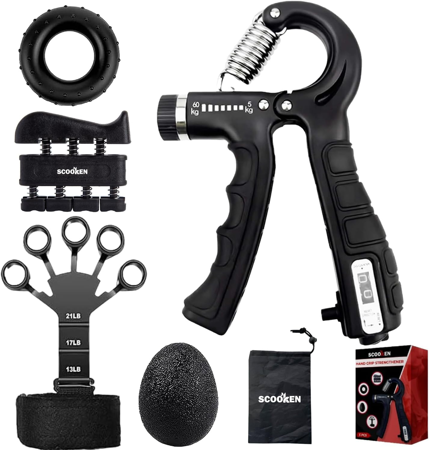 Mua Grip Strengthener Kit 5Pack for Finger Workout Gripster Forearm