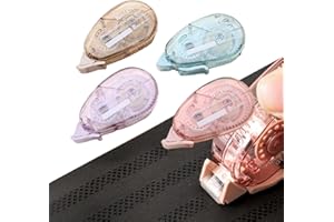 Lot de 4 rouleaux de ruban adhésif double face pour travaux manuels, 0,8 cm x 8,9 m, fournitures de scrapbooking, fournitures