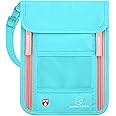 Neck Wallet with RFID Blocking passport holderl for men and women - Super slim Travel Pouch to Protect Your Important