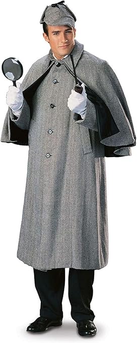 Amazon シャーロック ホームズ ケープ付コート 大人用 サイズｍ コスプレ 仮装 通販