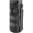 FRTKK Tactical MOLLE Water Bottle Pouch with Drawstring Open Top & Mesh Bottom, Military Water Bottle Holder Bag Sports Travel Hydration Carrier