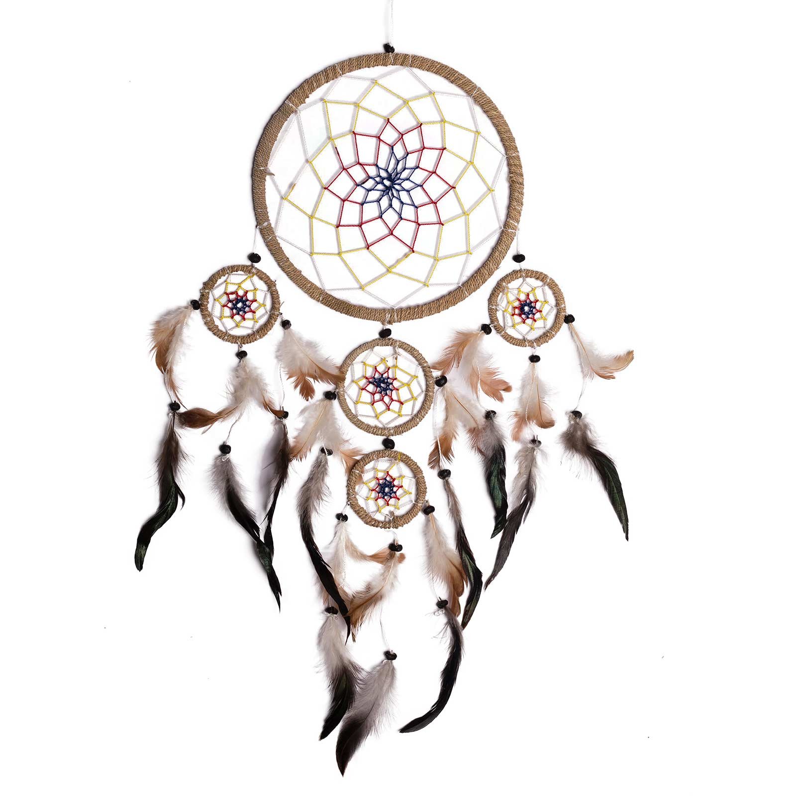 Artwork Indian Dreamcatcher with coloured net