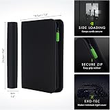 Vault X 4 Pocket Trading Card Binder Zip Album 160 Cards Exo-Tec Material Black view 2