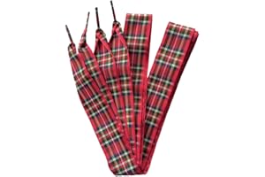 Goodlace 1 Inch Wide Fantastic Flat Checkered Shoelaces Fabric Ribbon Plaid Shoe Laces for Sneaker Sport Shoes 47/55 Inch