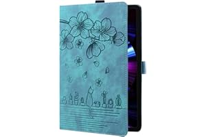 isellcuver Case for Lenovo Tab P11 / Tab P11 Plus 2021 (TB-J606F/J606L/J607) 11'',Vintage Embossed Shockproof Cover with Pock