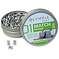Olympia Shot Air Gun Pellets | .177 Caliber, .22 Caliber, .25 Caliber | Domed, Pointed, Flat Wadcutter Heads | Various Weights for Target Shooting, Hunting, Competition, and Training | 150-500 Count