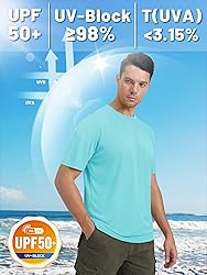TACVASEN Swim Shirts for Men Rash Guard Sun Shirt