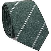 Mantieqingway Men's Skinny Tie Solid Color Neckties 2.56'' Casual Business Ties for Daily Dress, Weddings, Groomsmen Gifts