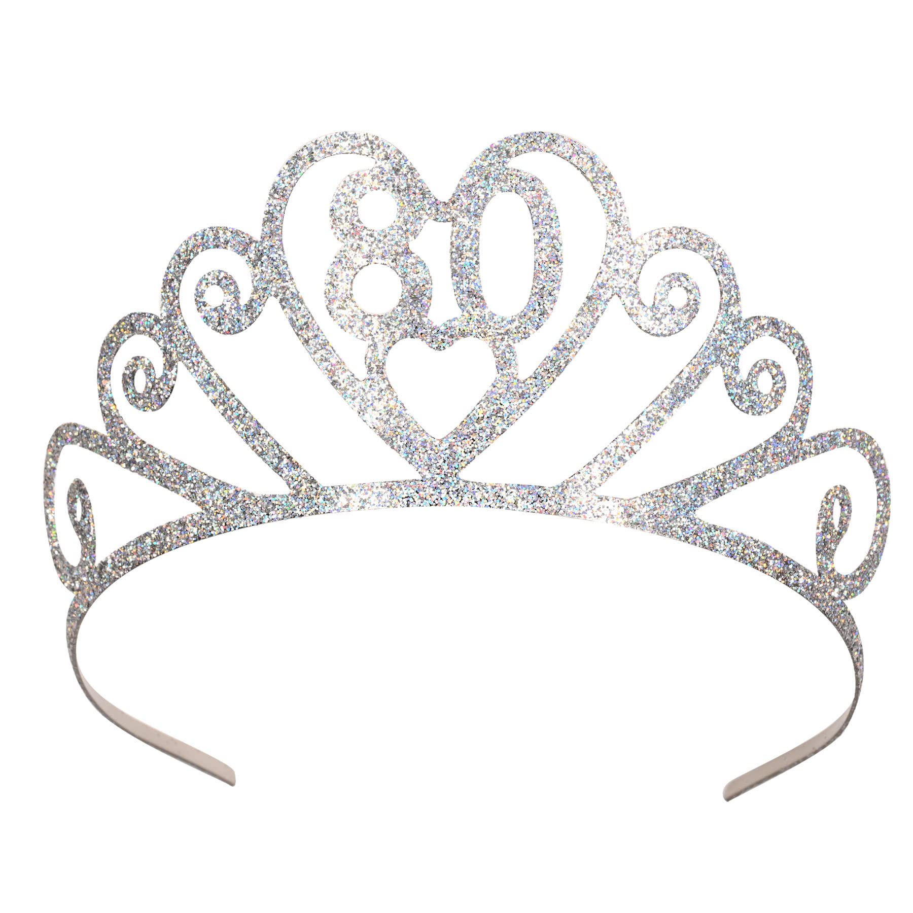 Beistle For Happy 80th Birthday Party Celebration, Silver, 80 cm — image 1