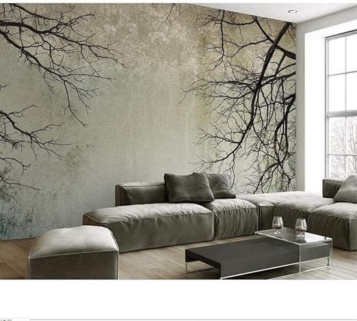 Amazon Bosakp Cus 3d壁紙壁スカンジナビアスタイルブランチ空壁画行うデスクトップ壁画壁紙3d 100x50cm 壁紙