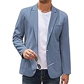 COOFANDY Men's Casual Linen Blazer Lightweight Regular Fit Sport Coat One Button Suit Jacket