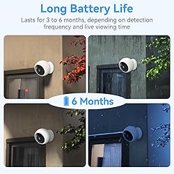 Thybro Magnetic Security Camera Wireless - 2K HD