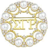 Greek Sorority Brooch 1922 SGR Pearl Brooch Pin Sigmaa Gamma Rho Gift Sorority Paraphernalia Gift for Women Soror