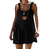 Lauweion Womens Athletic Tennis Dresses with Built in Bra and Shorts 2026 Summer Sleeveless Golf Workout Mini Dress