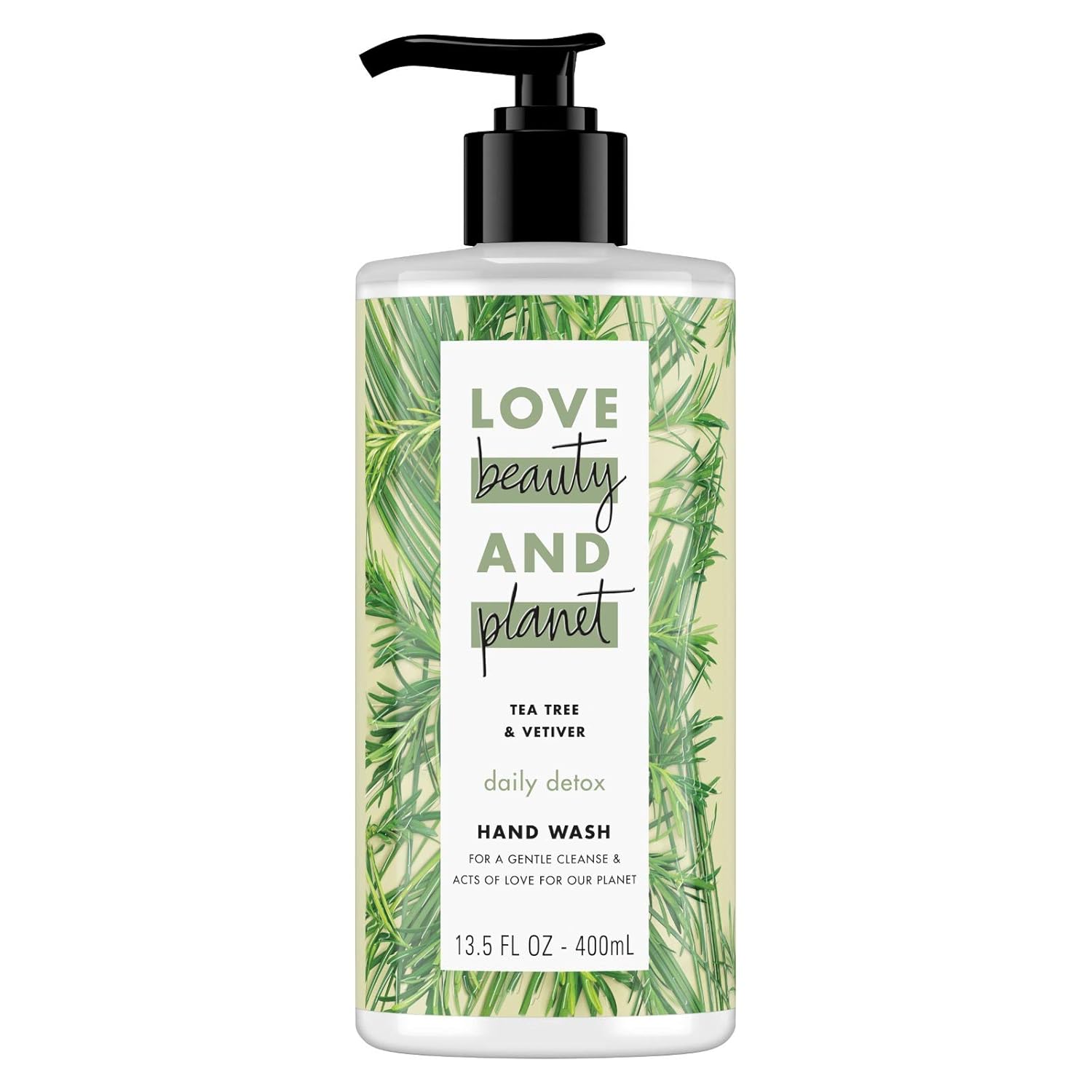 Love Beauty And Planet Store Yuzu and Vanilla liquid and Tea Tree and Vetiver Hand Wash 13.5 Oz (4 Pack) 2 of each flavor : Beauty